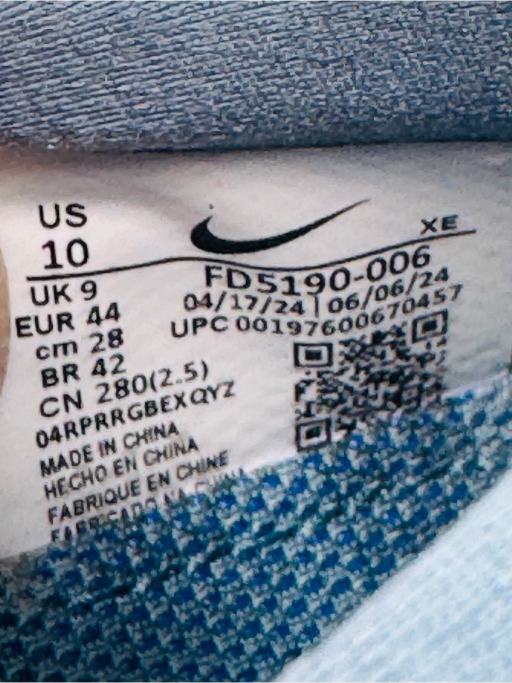 Nike ZoomX Zegama Trail 2 'Smokey Blue Armory Navy' FD5190 SZ 10 - Picture 11 of 11